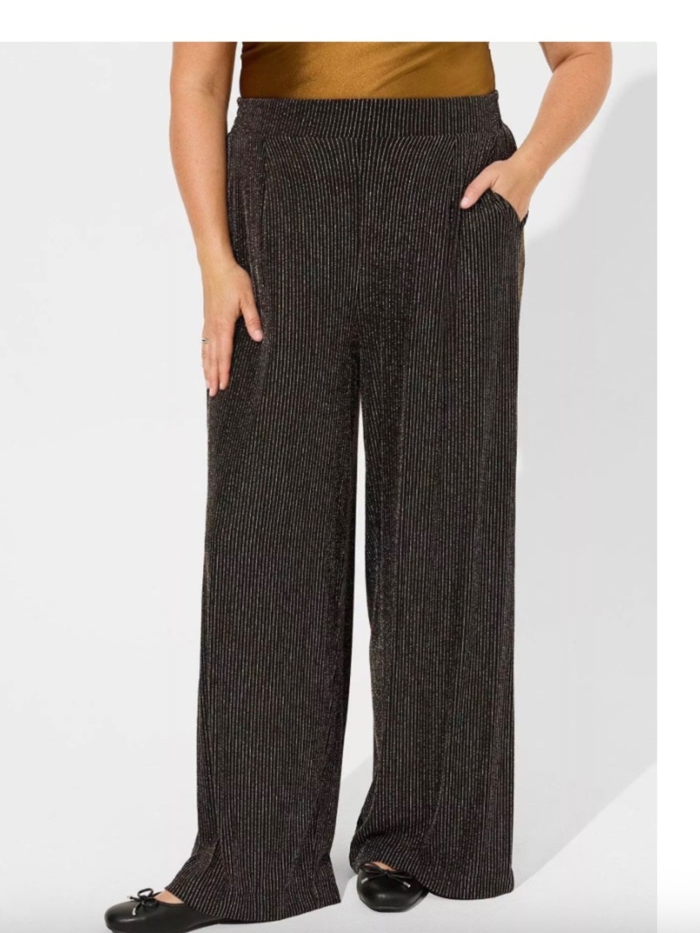 HIGH RISE LUREX PANT - NWT - Picture 5 of 7